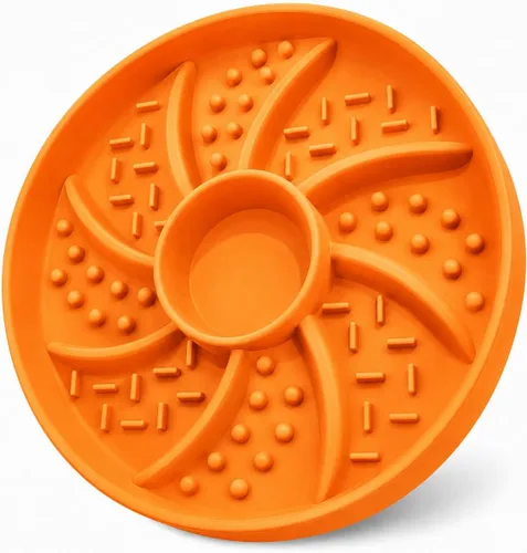 Vista 13 de Slow Feeder Dog Bowls, Suction Cup Lick Bowl for Dogs & Cats (Pink)