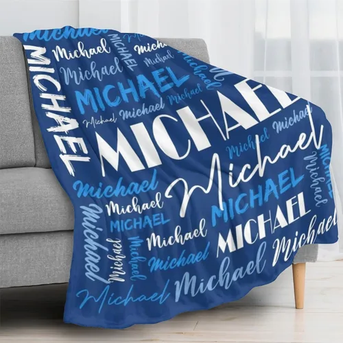 Vista 3 de Manta personalizada para niños y adultos, manta personalizada con nombre, manta de franela personalizada con nombre, manta personalizada con nombre