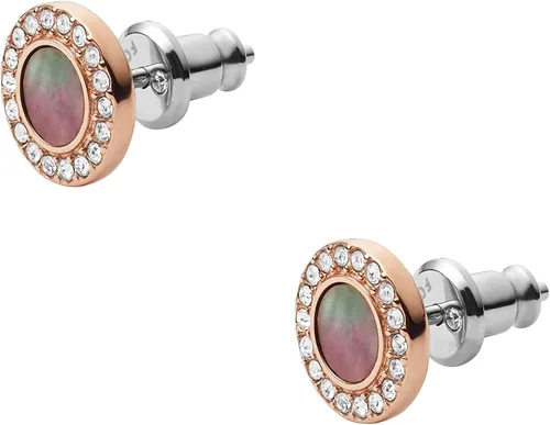 Vista 2 de Fossil - Pulsera de acero inoxidable para mujer, color oro rosa