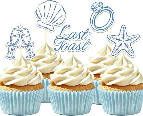 Vista 9 de Decoración de cupcakes con purpurina para último brindis en la costa