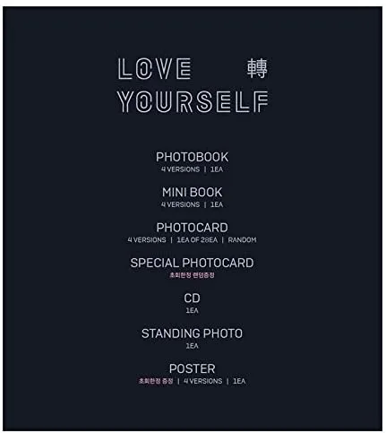 Vista 2 de BTS - Ámate a ti mismo Lágrima [versión R] CD+FOTOBOOK+FOTOCARD+Cartel plegado