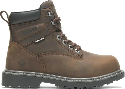 Vista 6 de WOLVERINE Botas de trabajo impermeables Floorhand con punta de acero de 6 pulgadas para mujer Negro