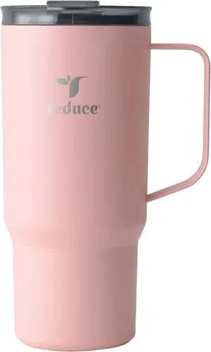 Vista 16 de REDUCE Hot1 - Taza aislante de acero inoxidable Hot1 de 18 onzas con tapa de ajuste de temperatura - Vacío de doble pared, compatible con portavasos