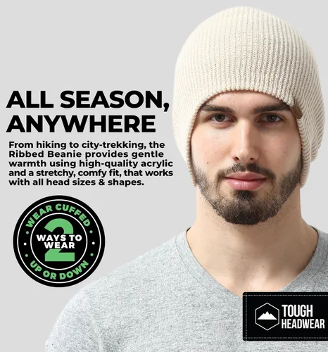 Vista 2 de Gorros para hombres y mujeres, gorro de punto, cálido y suave, gorro de punto diario, sombrero de trineo para mujeres y hombres para clima frío