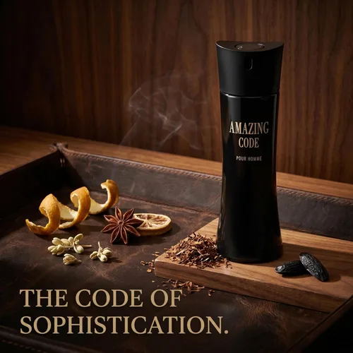 Vista 4 de Hybrid & Company Amazing Code For Men Pour Homme Eau de Toilette vaporisateur Natural Spray 3.4 Fl Oz