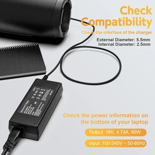 Vista 2 de Cargador de 19 V compatible con JBL Xtreme 2, JBL Boombox 1 2, adaptador de corriente impermeable Bluetooth inalámbrico portátil extremo, cable