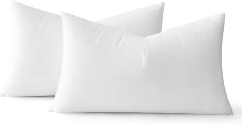 Vista 10 de MIULEE Juego de 2 rellenos de almohada de primera calidad, forma rectangular para cojín decorativo, cama, sofá, 12 x 18 pulgadas