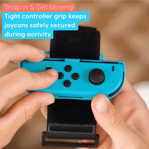 Vista 4 de TalkWorks Wrist Band Straps Compatible with Nintendo Switch - Wrist Straps for Just Dance 2023, 2022, 2021, 2020, 2019, 2018, 2015 - Joy-Con