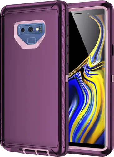 Vista 7 de Funda para Galaxy Note 9, a prueba de golpes, a prueba de caídas, a prueba de polvo, protección de cuerpo completo de 3 capas, funda rígida de alto