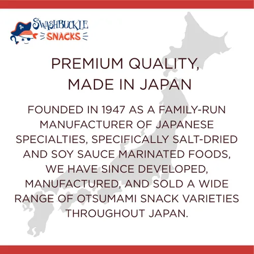 Vista 6 de Swashbuckle Snacks Patatas fritas crujientes de tempura calamar, sabor a queso, 0.95 onzas (0.95 oz), paquete de 5, fabricado en Japón, Otsumami