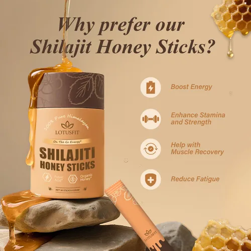 Vista 4 de AUIXOPI Pure Shilajit Palitos de miel Shilajit Más de 85 minerales traza, aumenta la energía, mejora la inmunidad, shilajit para hombres, 30