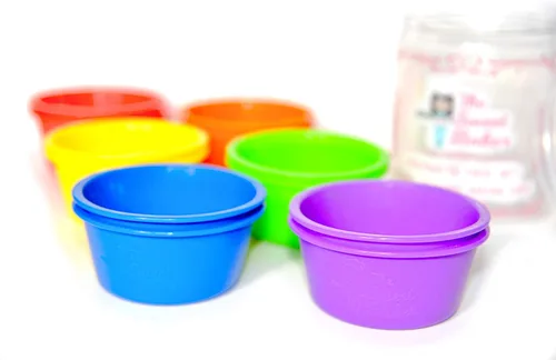 Vista 3 de Tazas profesionales de silicona jumbo para hornear Juego de 12 piezas Moldes reutilizables para magdalenas Sin BPA