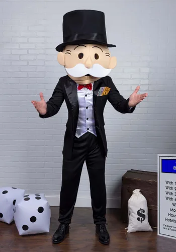 Vista 2 de Disfraz de Hombre Mr. Monopoly para Hombre Multicolor