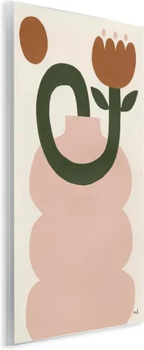 Vista 2 de Stupell Industries Placa abstracta de pared de tulipanes boho por Moira Hershey