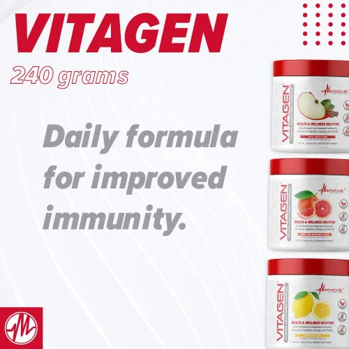 Vista 5 de Metabolic Nutrition Vitagen, Complejo Adaptógeno Vitaminado, 8.47 oz, Solución de Salud y Bienestar (Sidra de Manzana)