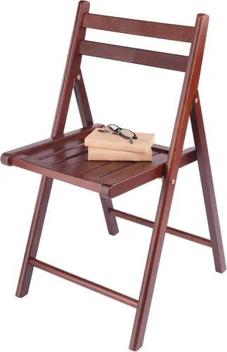 Vista 7 de Winsome Asiento de petirrojo de madera, nogal (juego de 4)