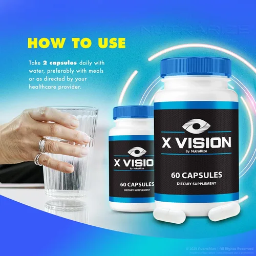 Vista 6 de NutraRize X Vision Cápsulas – Fórmula diaria de apoyo ocular con ingredientes naturales para ayudar a mantener el bienestar visual y la comodidad