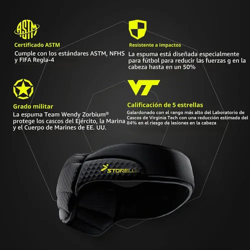 Vista 6 de Storelli ExoShield Head Guard, Military-Grade Head Protection, Foam Padded Headband