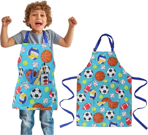 Vista 13 de Delantal para niños - cocina, jardinería, artista, pintura, limpieza, horneado, cerámica, chef, cocina, regalo para niños, niñas