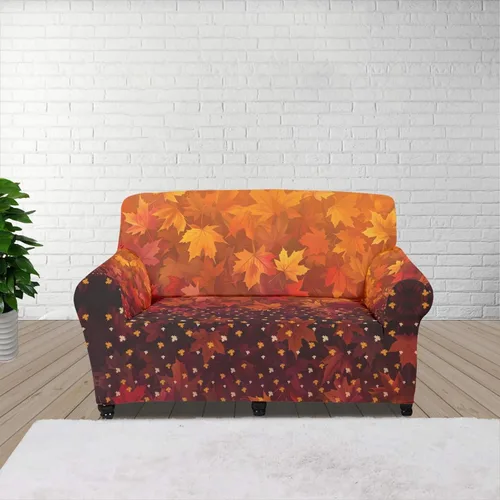 Vista 133 de Horeset Funda elástica para silla con diseño de flores hippie otoñales, funda para sofá, lavable, protección de muebles con espuma antideslizante