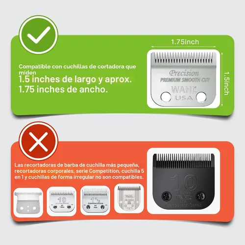 Vista 3 de Protectores de cortapelos para Wahl 10 12 14 16 18 20 Protectores de Cortapelos para el Cabello 6pcs Accesorios Extra Largos de Protectores de Negro