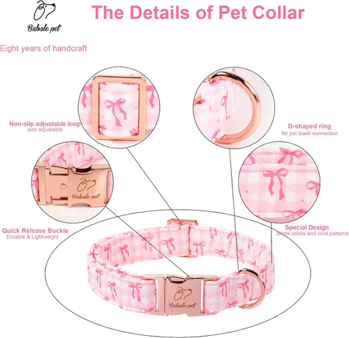 Vista 269 de Collar para perros del 4 de julio, collares patrióticos azules para cachorros y perros pequeños, ligero y ajustable 1776 collares para cachorros
