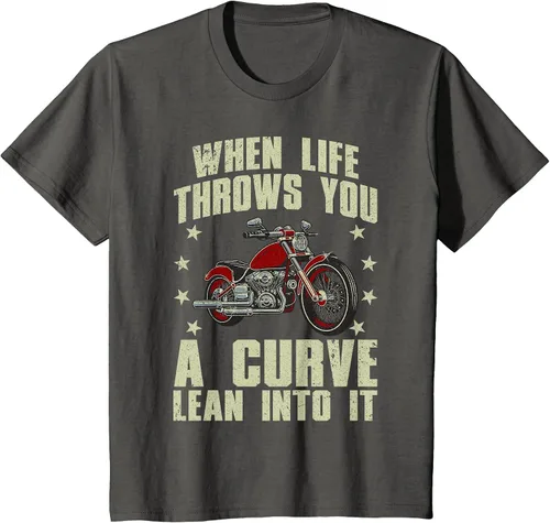 Vista 20 de Funny Motorcycle Racer Design for Men Women Motorcycle Lover T-Shirt Asphalt Grey