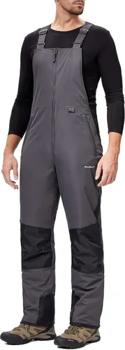 Vista 7 de BenBoy Pantalones de esquí para hombre, impermeables, softshell Negro