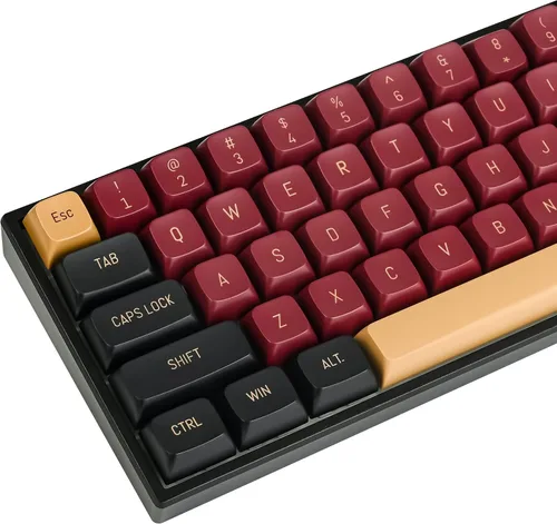Vista 21 de Fogruaden Juego de teclas PBT, teclas personalizadas de perfil cereza para teclas de teclado mecánico (9009)