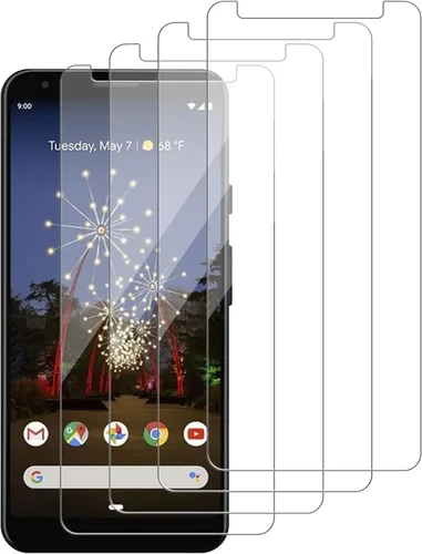 Vista 14 de Paquete de 4 protectores de pantalla de vidrio compatibles con Google Pixel 3 XL [dureza 9H], vidrio templado para pantalla HD, resistente a