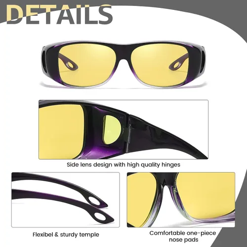 Vista 7 de Myiaur Gafas de visión nocturna para conducir mujeres M8143