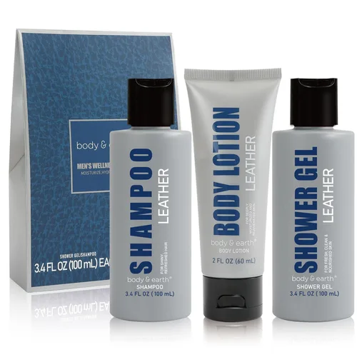 Vista 10 de Body & Earth Regalos para hombre, 3 cestas de regalo con aroma fresco del océano para hombres, regalos de cumpleaños, regalos de Navidad para hombres