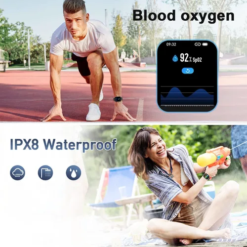 Vista 7 de Reloj inteligente para hombres y mujeres Fitness: Hacer/responder llamadas relojes inteligentes para hombres, relojes digitales para hombre, reloj