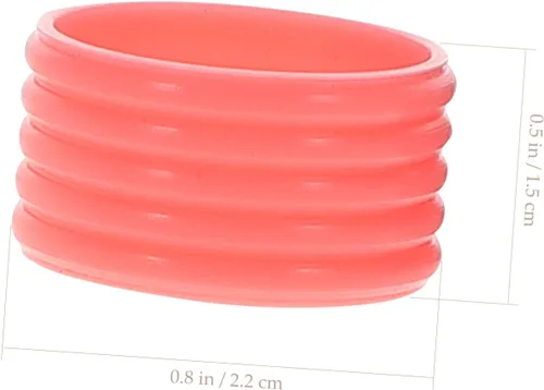 Vista 8 de INOOMP 14 bandas flexibles y de agarre para raqueta para tenis y bádminton, incluye diseño reutilizable transparente macarrón