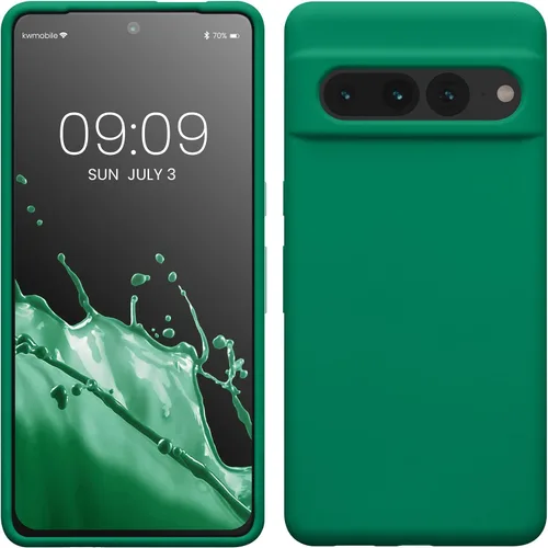 Vista 30 de kwmobile Funda compatible con Google Pixel 7 Pro - Funda de silicona TPU con acabado suave - Piedra antigua