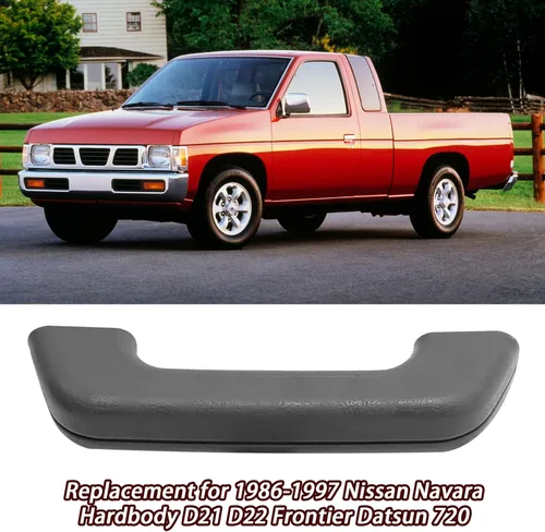 Vista 7 de Tirador de puerta con reposabrazos gris 80940-15G00, repuesto para Nissan Navara Hardbody D21 D22 1986-1997 Reemplazo para Frontier Datsun 720