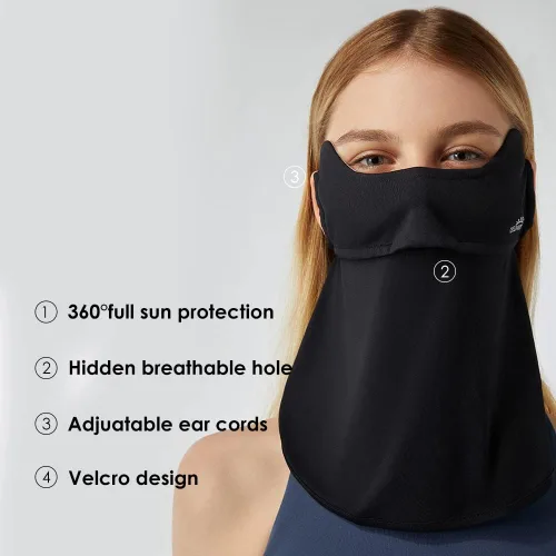 Vista 6 de Sun UV Face Mask UPF50+ Neck Gaiter Scarf Breathable Cooling Face Cover for Outdoor Activities