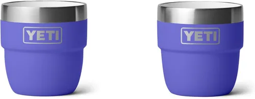 Vista 14 de YETI Rambler - Vaso apilable de 4 onzas, acero inoxidable, taza de café/espresso aislada al vacío, 2 unidades Blanco