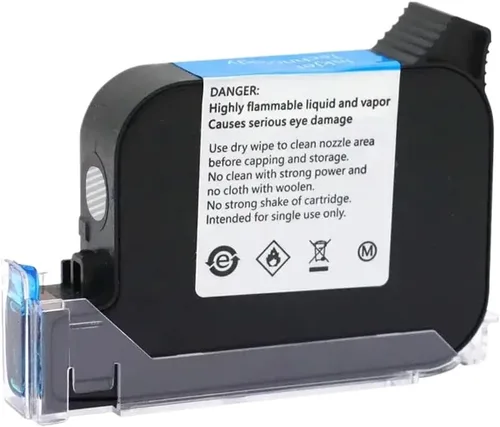 Vista 3 de 2588 42ML Black Red Blue Green Printer Ink Cartridge Quick Drying 12. 7mm Print Height Compatible with Handheld Inkjet Printer(1Set (7Colors))