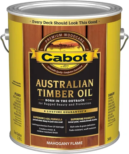 Vista 15 de Cabot Aceite de madera australiano, natural, 1 cuarto de galón