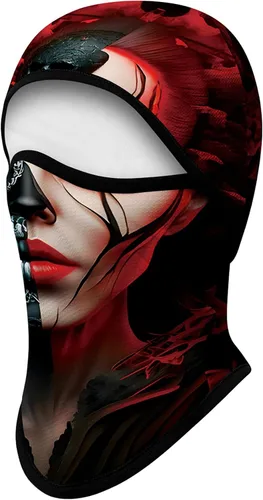Vista 20 de Pasamontañas para hombres y mujeres, para verano, motocicleta, ciclismo, pesca Calavera 04