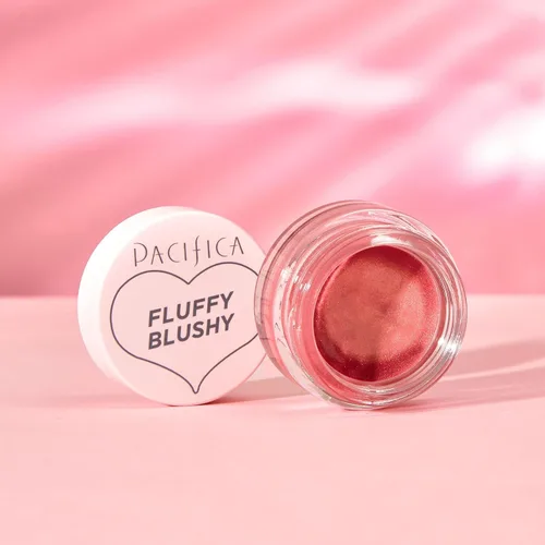 Vista 6 de Pacifica Rubor cremoso esponjoso – Maquillaje facial – Color de mejillas y labios, color fucsia brillante batido al aire para mejillas y labios
