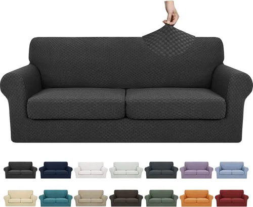 Vista 111 de YEMYHOM - Fundas elásticas para cojín individual, protector de sofá, silla, asiento, funda deslizante, funda suave de sofá, reemplazo, grande, a