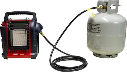 Vista 4 de Mr. Heater Conjunto de manguera de propano de 12 pies de 75,000 BTU #F273702, multicolor