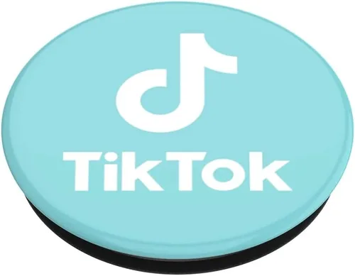 Vista 3 de PopSockets - Agarre para teléfono con soporte expansible, TikTok PopGrip - Tik Tok Blue