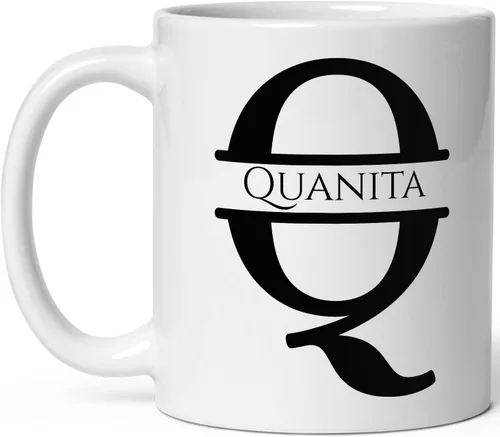 Vista 20 de Taza de café personalizada con monograma, letra inicial A personalizada para mujeres, hombres, niñas, niños, papás, mamás amigos, taza de café