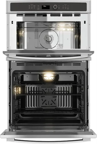 Vista 6 de GE PK7800SKSS horno de pared de combinación eléctrica, negro sólido