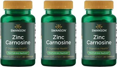 Vista 7 de Swanson Zinc Carnosine (PepZin GI) - Suplemento natural que promueve la salud gástrica y el apoyo digestivo - Apoya el equilibrio microbiano