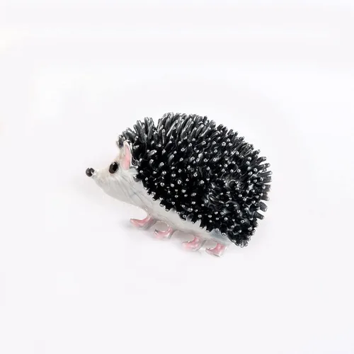Vista 4 de Broche de erizo para mujer, lindo animal, adecuado para novias de boda
