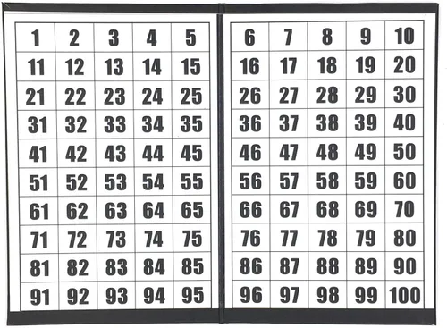 Vista 3 de Tapp Collections Juego de números de bolas para rifas (1-100), bolas con superficie plana + tablero de ajedrez plegable + bolsa de lona con cordón